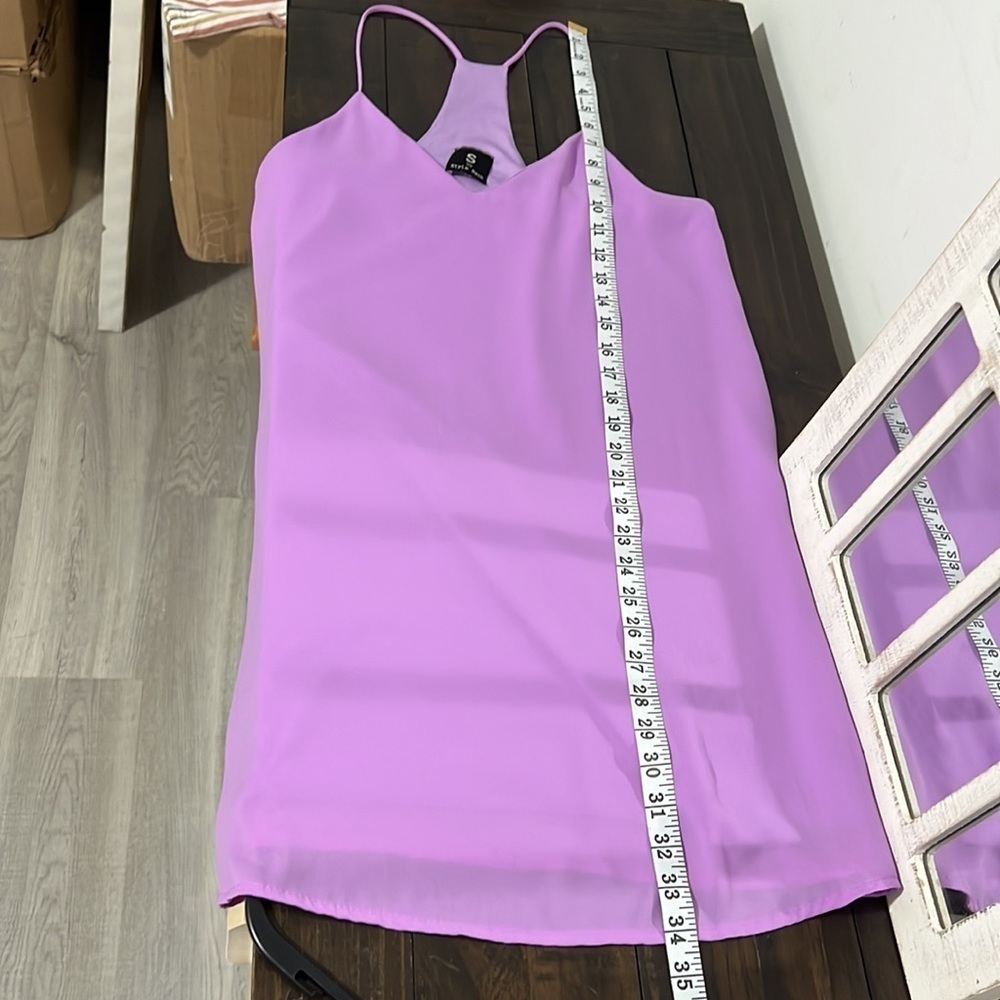 STYLE Rack Light Purple Mini Dress Size Small - Picture 7 of 8